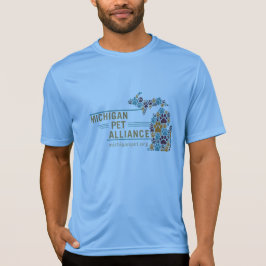 Michigan Paw imprime camiseta desportiva masculina