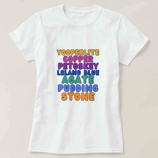 Michigan Rockhound T-shirt  (Frente do Design)