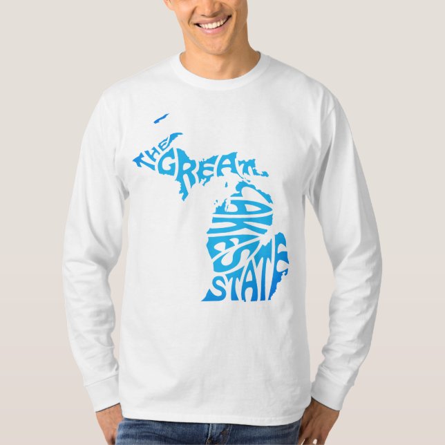 Michigan, The Excelente Lagos State, T-Shirt azul (Frente)