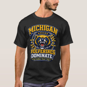 Michigan Wolverines Dominam Camiseta – Comida Univ