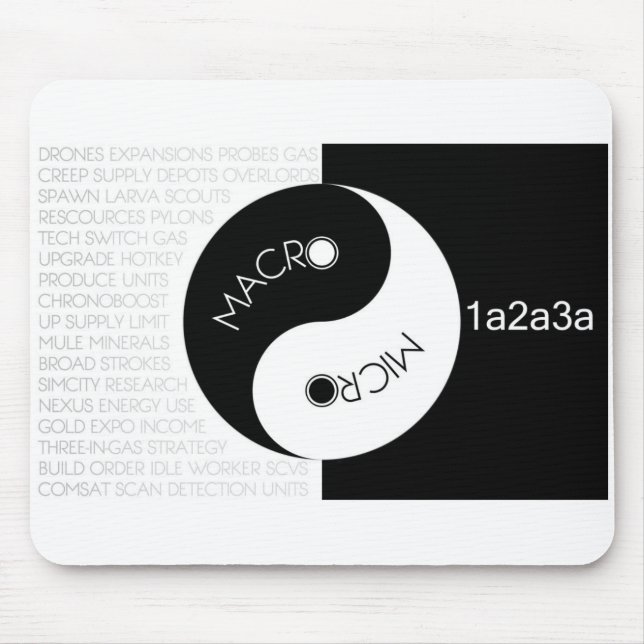 Micro equilíbrio macro 1a2a3a Mousepad (Frente)