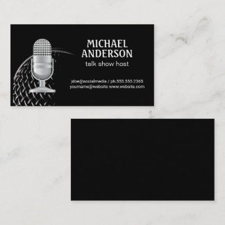 Microfone | Cartão de visita de host Podcast