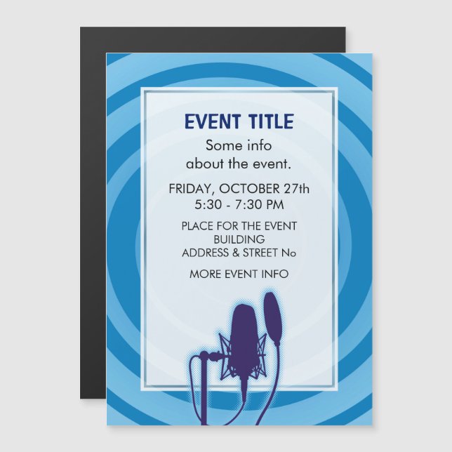 Microfone Studio (Frente/Verso)