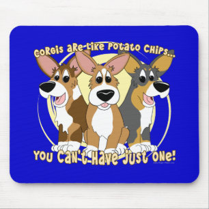 Microplaquetas de batata Mousepad do Corgi