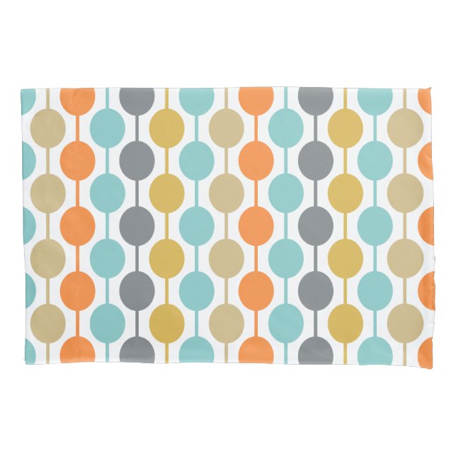Mid-Century Modern Retro Geometric Circles Pattern (Frente)