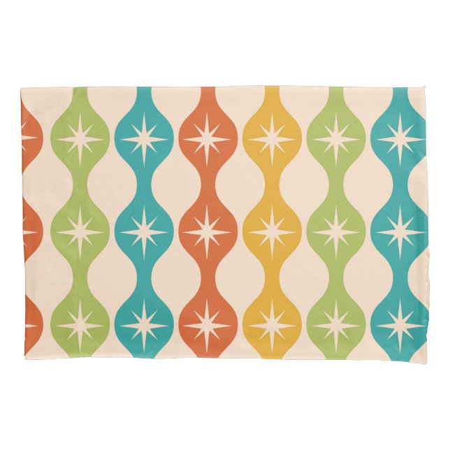 Mid Century Retro Starbursts on ogee pattern  (Frente)