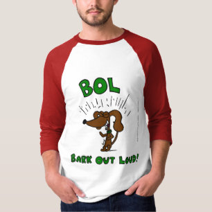 Midge "BOL Latido Out Loud" Mens Raglan T-Shirt