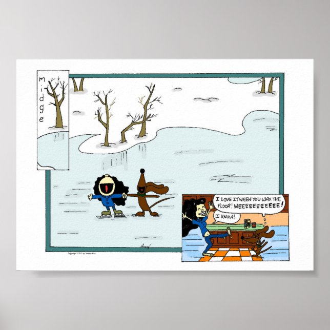 Midge e Melissa Floor Skating Poster (Frente)