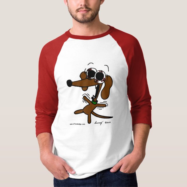 Midge Freakin' Out Mens Raglan T-Shirt (Frente)