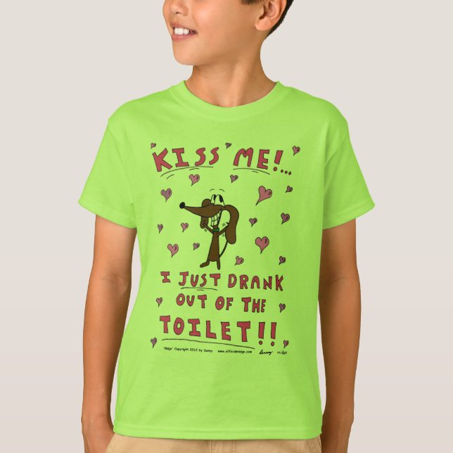 Midge 'KISS ME' Kids Basic T-Shirt (Frente)