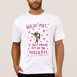 Midge "KISS ME" Significa T-Shirt de Desempenho