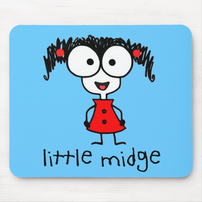 Midge pequeno Mousepad (Frente)