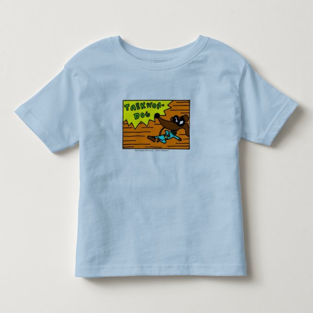 Midge "TAEKWON-DOG" Toddler Ringer T-Shirt (Frente)