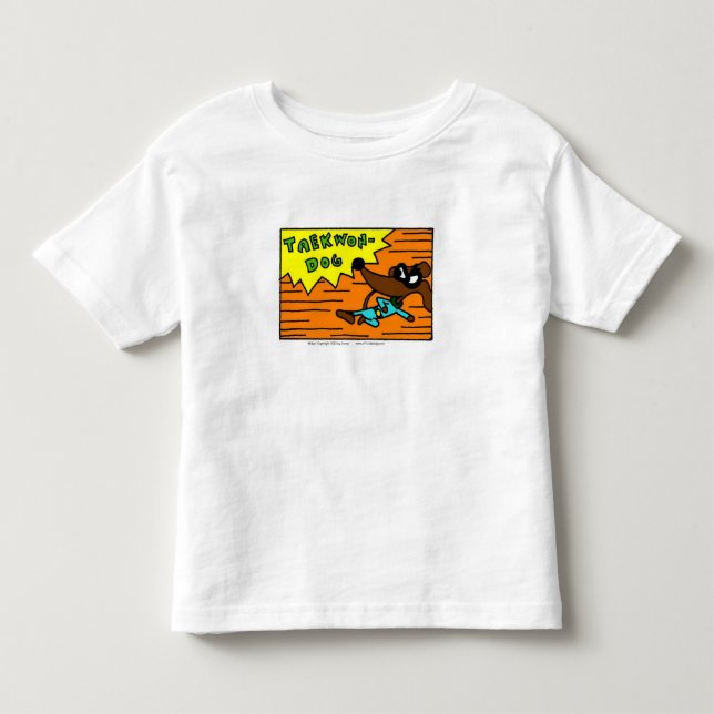 Midge "TAEKWON-DOG" Toddler T-Shirt (Frente)