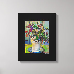 Mídia digital mista - Arte de Canvas preta