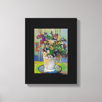 Mídia digital mista - Arte de Canvas preta