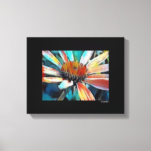 Mídia digital mista - Arte de Canvas preta (Frente)