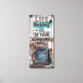 Mídia mista com citação de vida | CANVAS