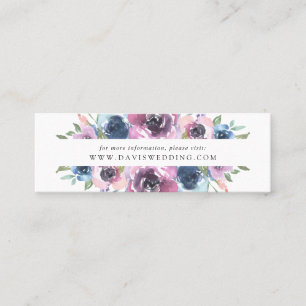 Midnight Blooms Cartões de Site de Casamento