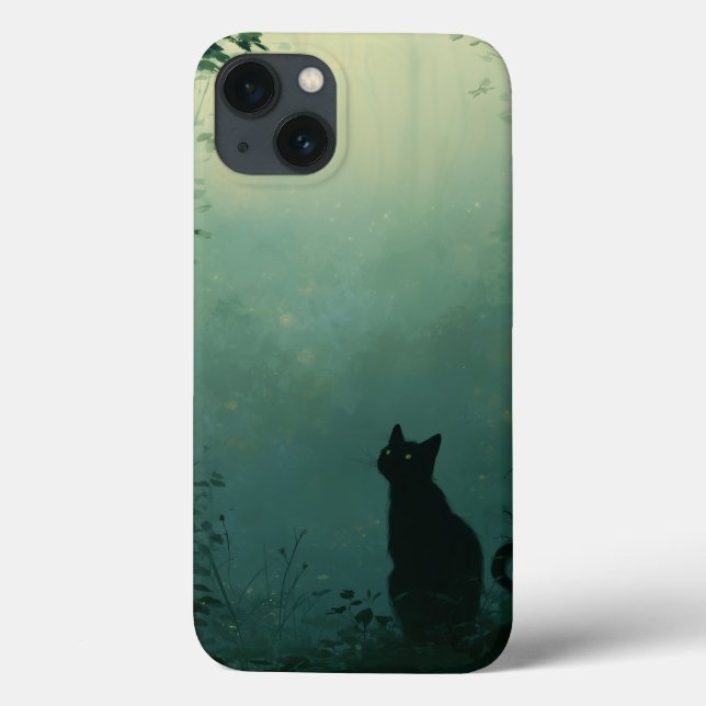 Midnight Familiar – Fantasy Art with Cat (Verso)