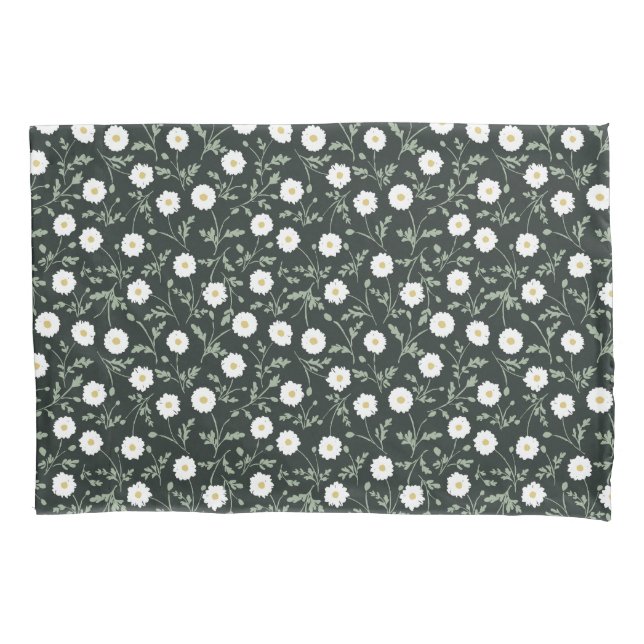 Midnight Garden Modern Farmhouse Daisy Pattern (Frente)