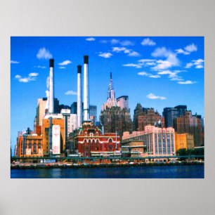 Midtown Manhattan de New York - impressão da arte