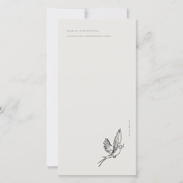 Migratory Swallow- Naturalist Menagerie Archive  (Frente)