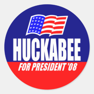 Mike Huckabee para o presidente 08 etiquetas