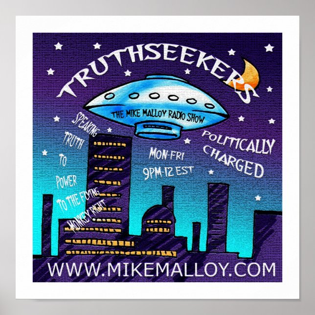 MIKE MALLOY RADIO SHOW POSTER (Frente)