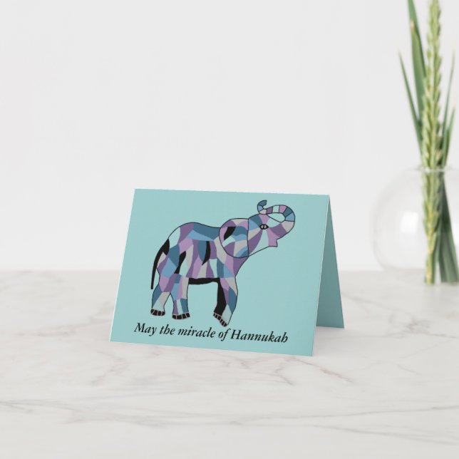 Milagre excelente Dos Cartões Hannukah (Frente)