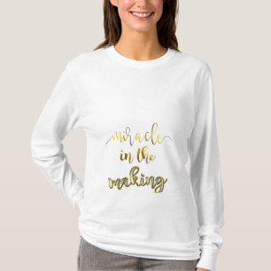 Milagre na camisa da maternidade do fazer