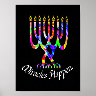 Milagres acontecem Menorah Poster