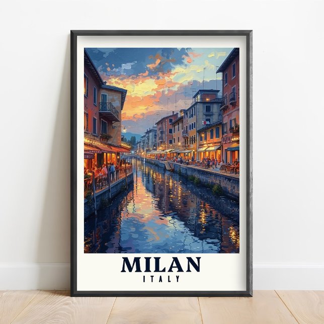 Milan Poster - Milan Print - Milan Art Print - Mil (Criador carregado)