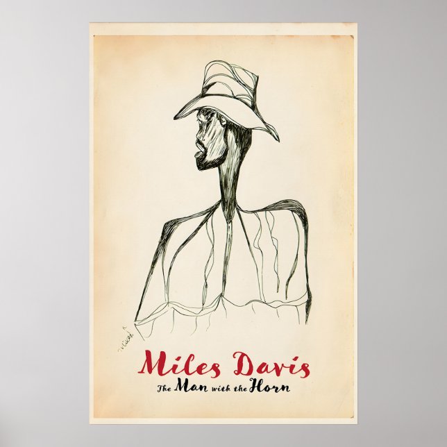 Miles Davis O Homem com a Trombeta Impressão (Frente)