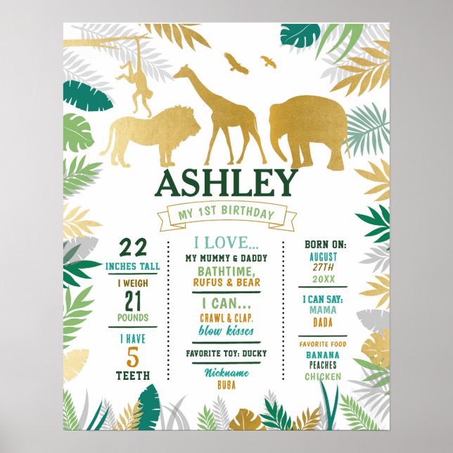 Milestone Jungle Poster 1 rua Garota Dourada Selva (Frente)