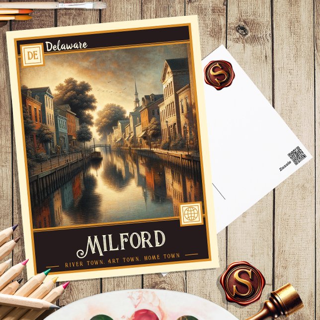 Milford, Delaware | Cartão postal Vintage (Criador carregado)