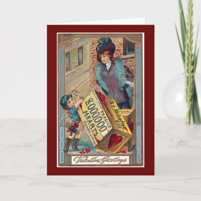 Milhões Vitorianos de Cartão de Dia de os namorado (Frente)