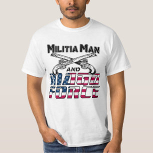 Milícia Man e MAGA Force T-shirt