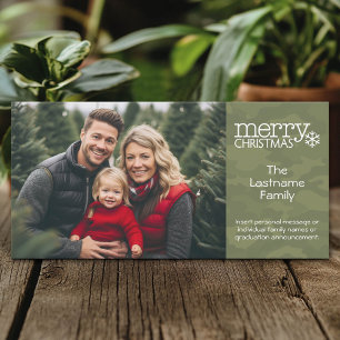 Militar - Camo - Cartões de foto de Natal - 1 foto