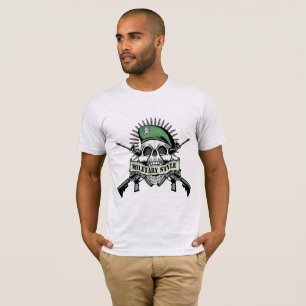 Militar de Camisas Masculinas