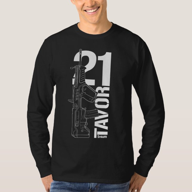 military t-shirts IWI Tavor21 Assault rifle (Frente)