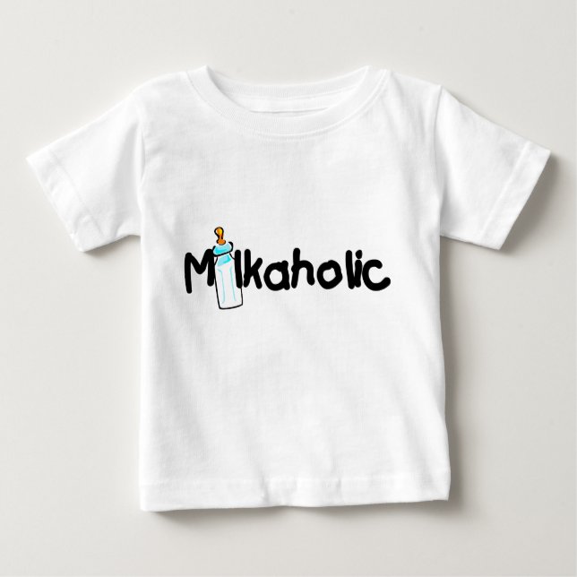 Milkaholic Baby T-Shirt (Frente)