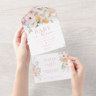 Millie Floral Chá de fraldas Baby In Bloom