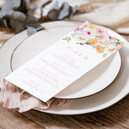 Millie Floral Long Menu & Obrigado