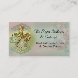 Millinery ou cartão de visita de Costumers