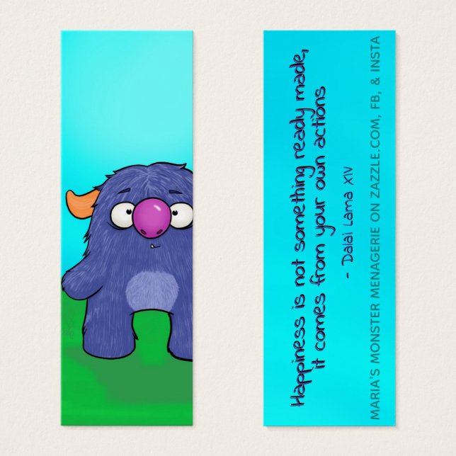 Milo, com aspas, cartões de felicidade (Frente & Verso)