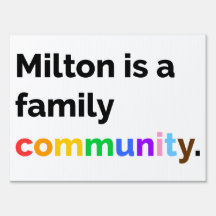 Milton é um sinal LGBTQ+ do ORDENADO da comunidade