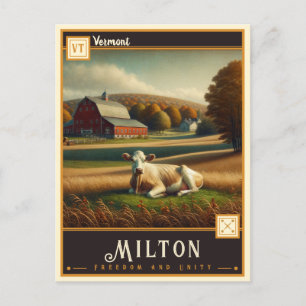 Milton, Vermont Cartão postal Vintage