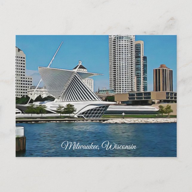 Milwaukee, cartão postal de Wisconsin (Frente)