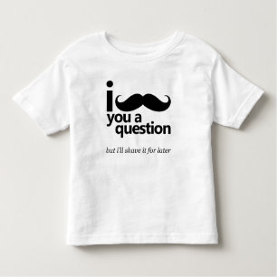 Mim bigode você um t-shirt da criança da pergunta